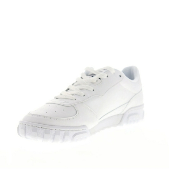ELLESSE TANKER LO 6-13670 MENS WHITE LEATHER LOW TOP LIFESTYLE SNEAKERS … - Picture 5 of 9